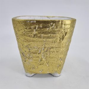 Diara Goud Vierkante Pot 15 cm