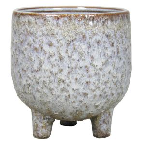 Pot Op Voet Sierra Levendig Grijs 15cm